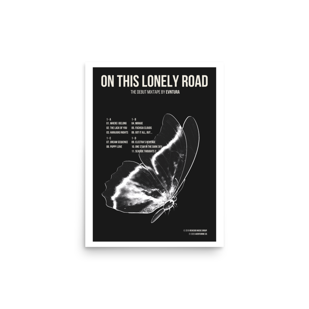 On This Lonely Road - 12'' x 16'' Album Poster